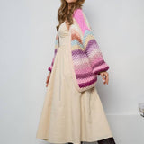 Rainbow Knitted Cardigan