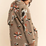 Chunky Embroidered Snow Cardigan