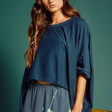 Solid Oversized Baggy Top