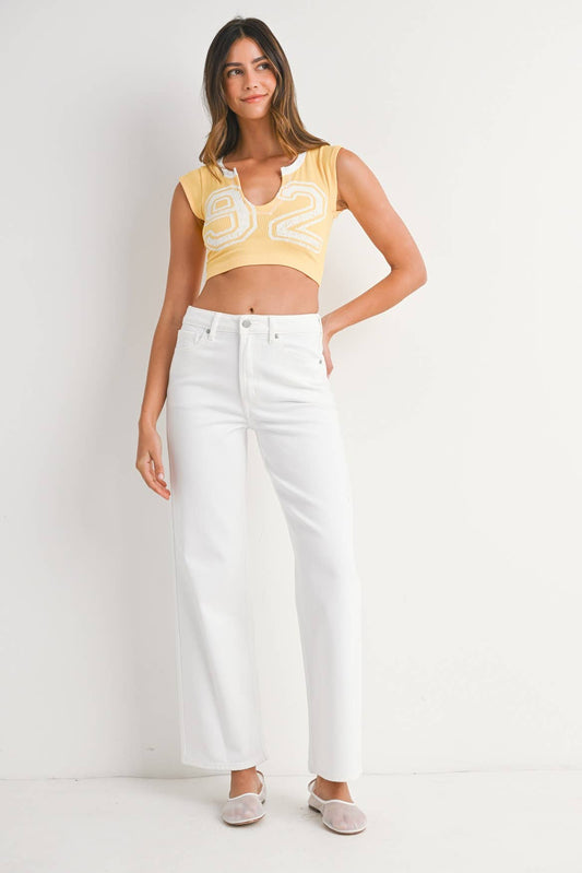 High Rise Straight Leg Jeans