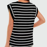 Round neck cami base tank top loose basic vest