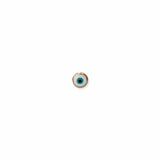 Purifying White Eye Gold Post Earrings