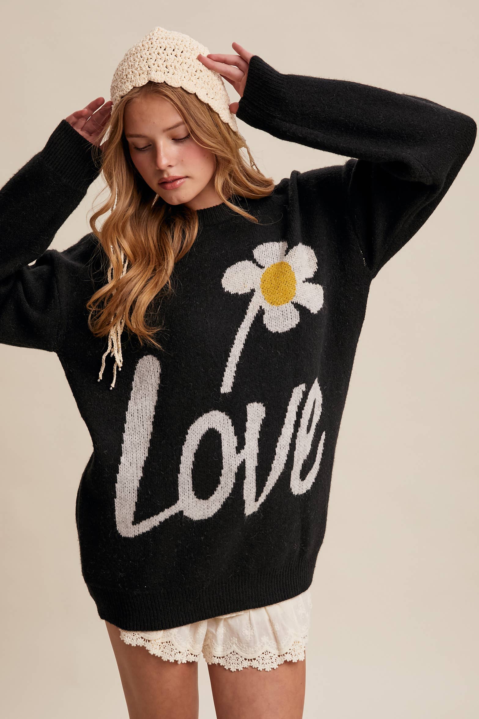 Love Daisy Graphic Sweater