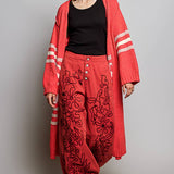 love & peace cardigan