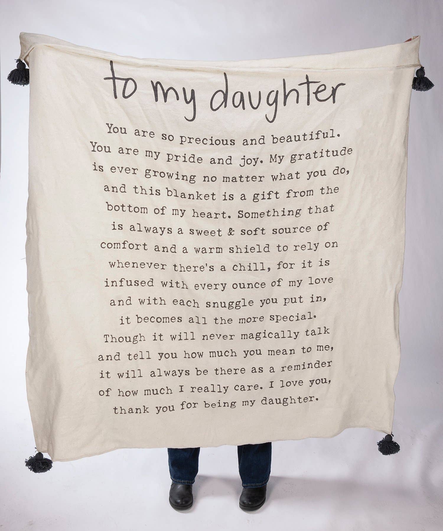 To My Daughter Throw Blanket