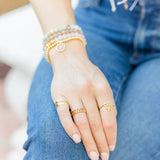Ultra Delicate Adjustable Pavé Ring