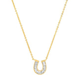 Baguette Horseshoe Necklace