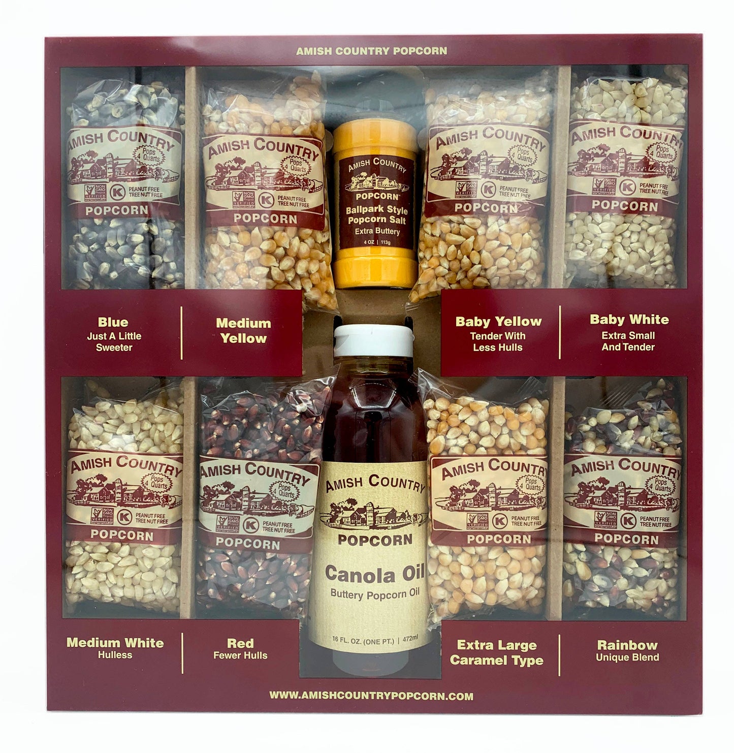 Open 4oz. Popcorn Variety Gift Box