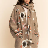 Chunky Embroidered Snow Cardigan