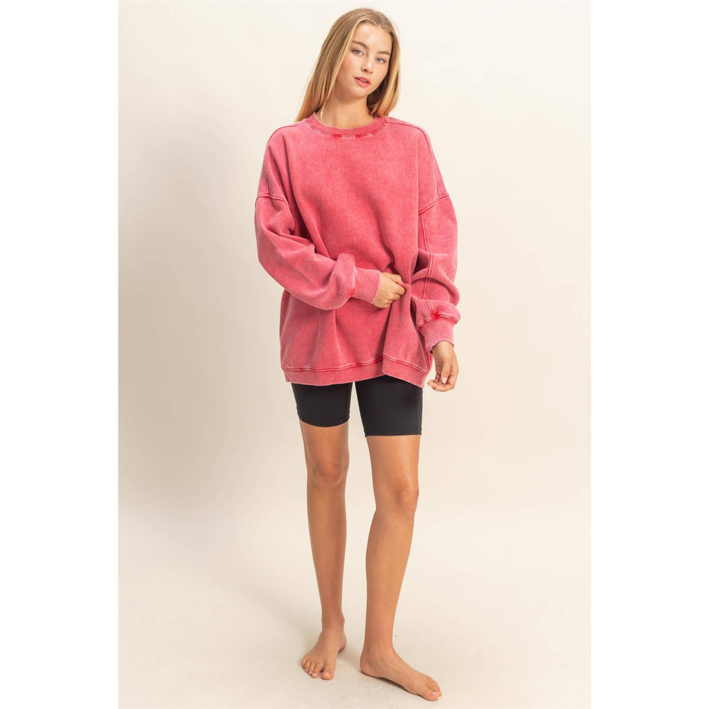 Oversized Crew Neck Sweatshirt