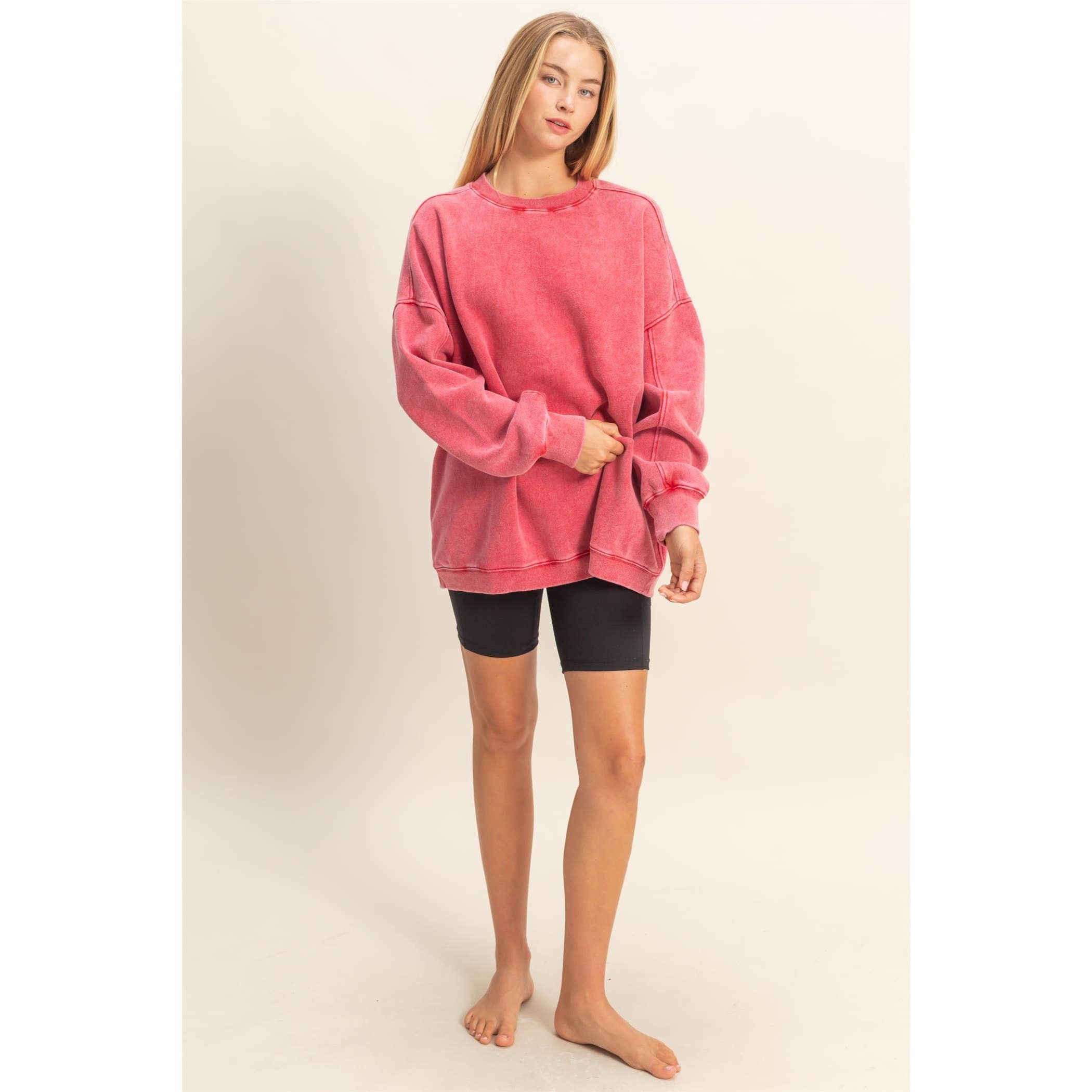 Oversized Crew Neck Sweatshirt