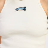 RACER BACK TANK TOP WTIH BEADING