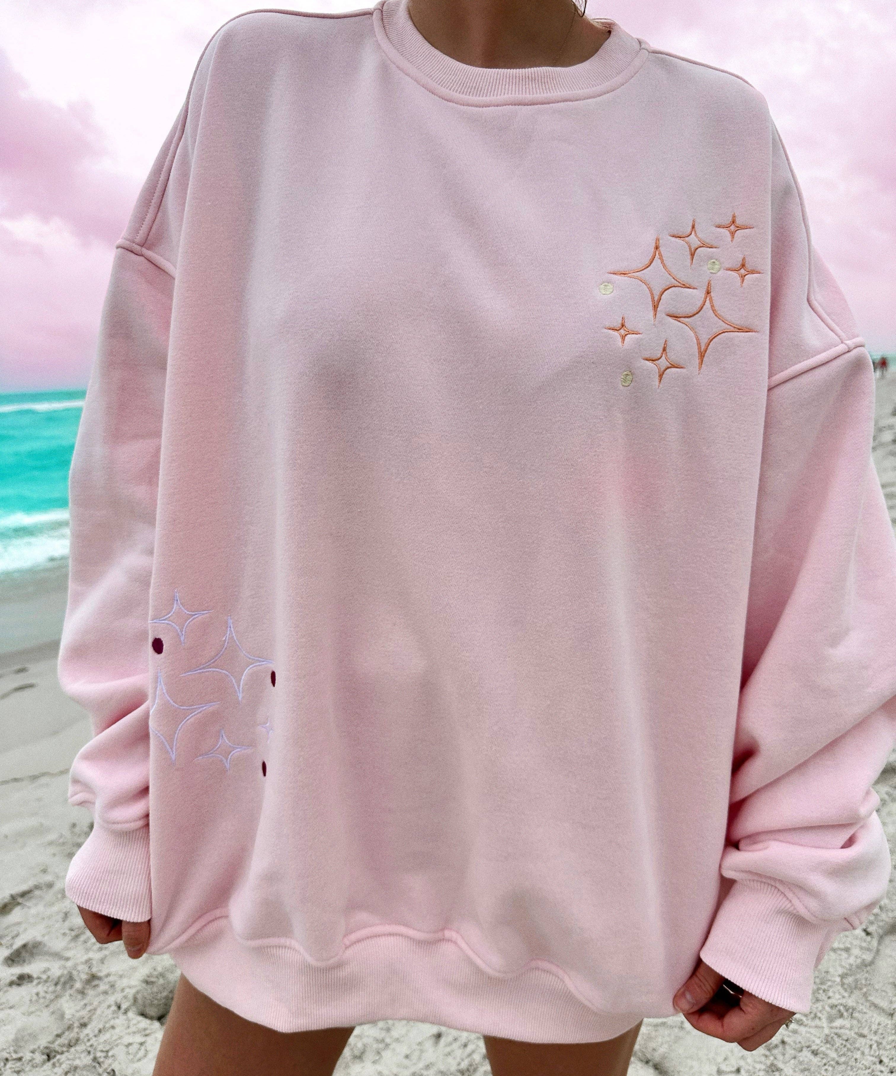 Sunset Rays Embroidered Sweatshirt