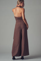 Halter Wide-Leg Jumpsuit