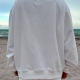 White American Flag Dog Mockneck Sweatshirt 100% Cotton
