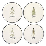 Ceramic Holiday Appetizer Plates