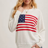 American Flag Knit Sweater
