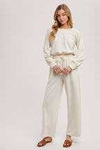 Off-The-Shoulder Knit Jumpsuit