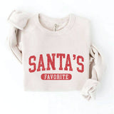 SANTA'S FAVORITE Graphic Sweatshirt