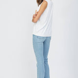 PALM TREE INTARSIA KNIT SWEATER TANK FW10350