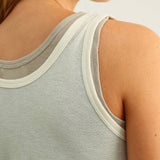 ET7509   ESSENTIAL DOUBLE LAYERED SLEEVELESS RACER BACK TOP