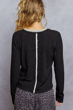 Rib Knit Long Sleeve Top