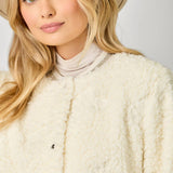 Embroidery Teddy Fur Jacket