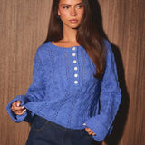 CABLE KNIT SWEATER TOP