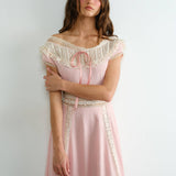 French Vintage-Inspired Lace Dress