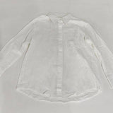 Cotton linen blend button down shirt