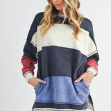 Colorblock Patchwork Sweatshirt