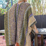 Western Colorful Crochet Patterned Ruana - The Original!
