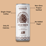 RTD Cold Brew, Single Origin Mexico 8oz, 12 pack