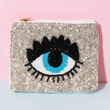Beaded Eye Coin Purse