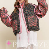 Rose Patterned Padded Jacket