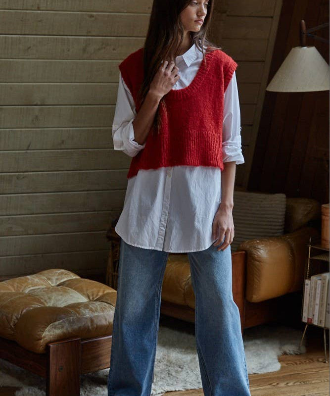 Knit Sweater Vest