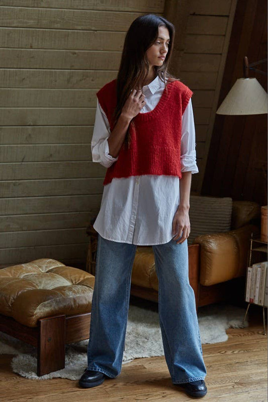Knit Sweater Vest