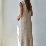 Sleeveless Knit Bodycon Maxi Dress