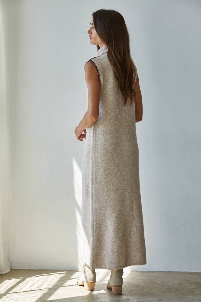 Sleeveless Knit Bodycon Maxi Dress