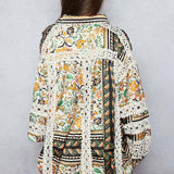 Balloon Sleeve Floral Printed Top