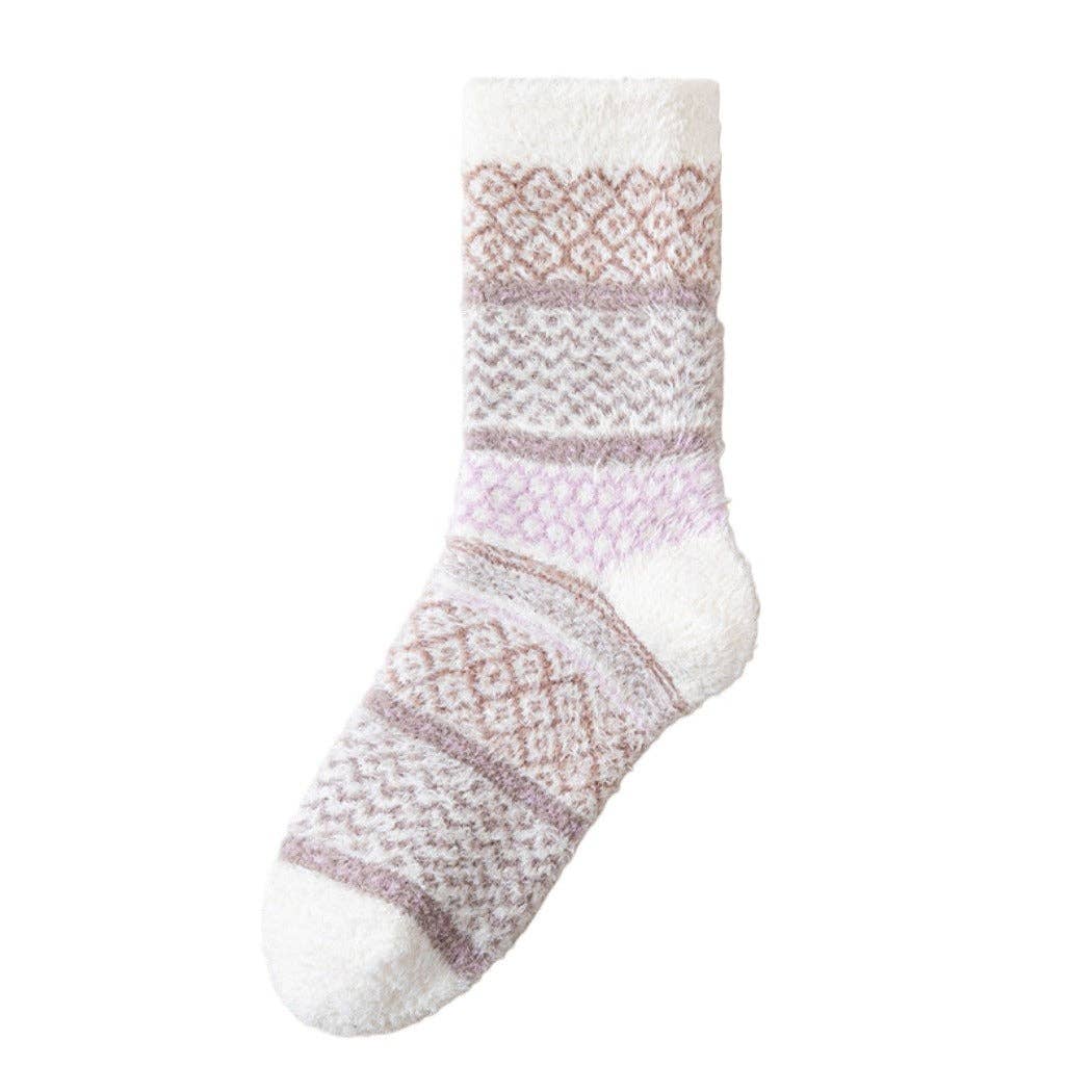 Cozy Fleece Thick Crew Socks