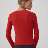 Button Ribbed Knit Cardigan - RTK1133