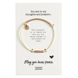 Cream & Gold Thought Keeper Bracelet