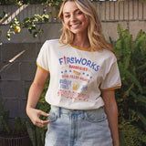 "Fireworks & Freedom" Ringer T-shirt