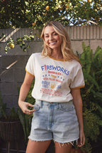 "Fireworks & Freedom" Ringer T-shirt