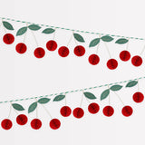 Cherry Honeycomb Garland