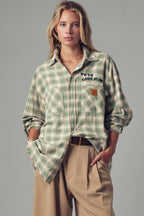 "TO DO: LOOK AT ART" Embroidered Boho Top