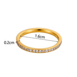 18K STAINLESS STEEL TARNISH FREE BAND RING | 40R148