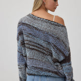 Ombre Stripe Loose Knit Sweater - RSW1229