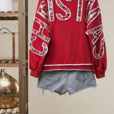 Christmas Back Lettering Sweatshirt